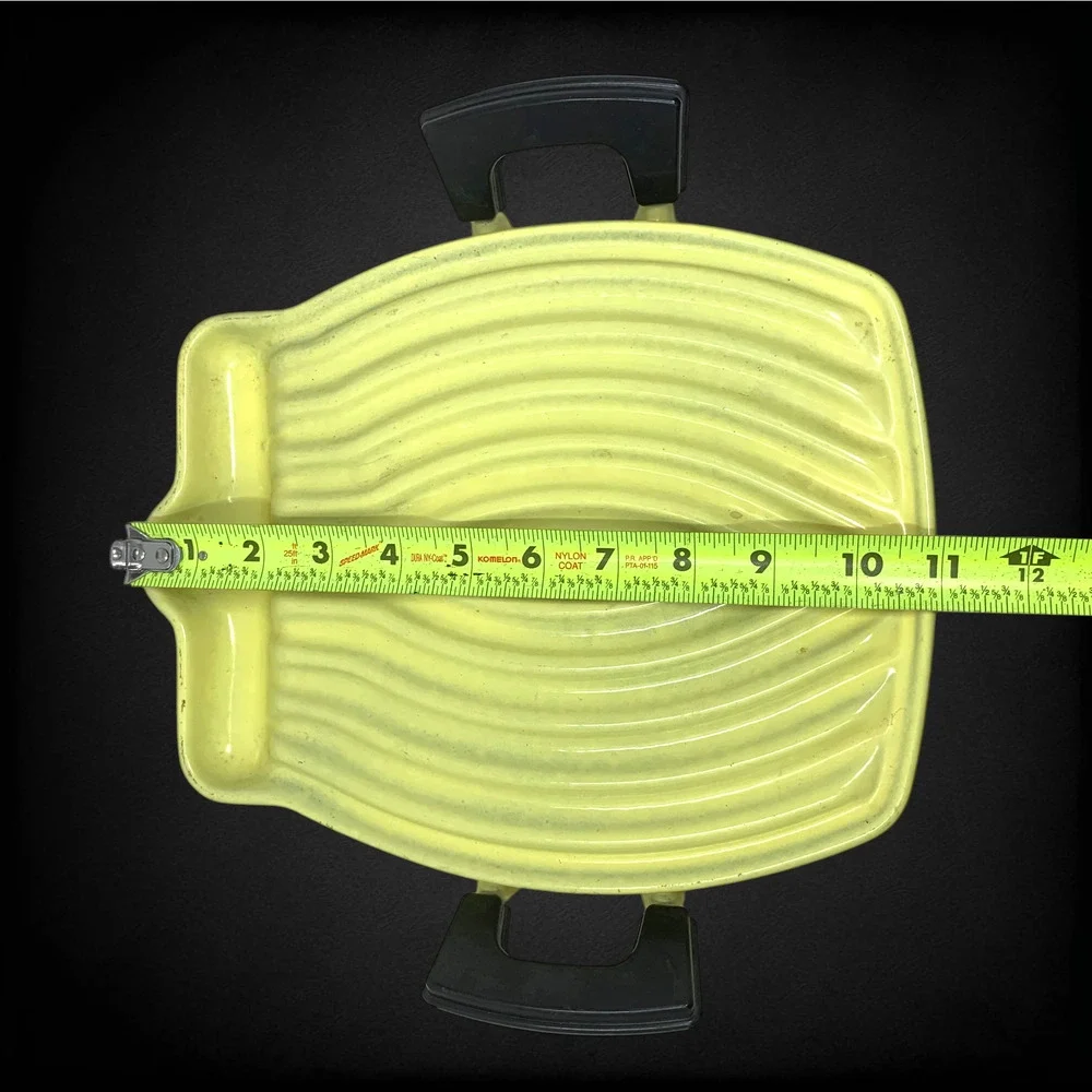 Vintage Le Creuset Raymond Loewy Tostador Grill Elysée Yellow MCM France 1960s
